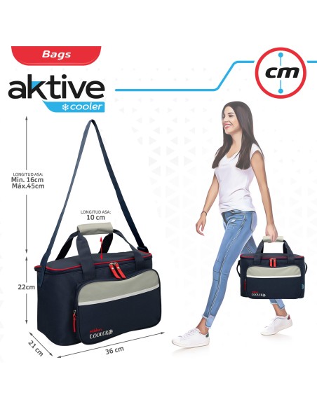 Sac thermique 16,5 litres 36x21x22 cm