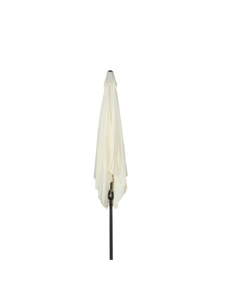 Parasol carré 300x275 cm mât aluminium crème