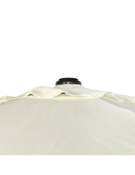Parasol carré 300x275 cm mât aluminium crème