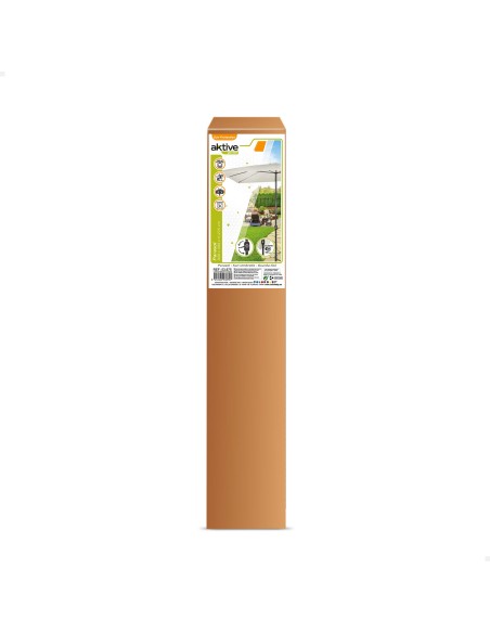Parasol carré 300x275 cm mât aluminium crème