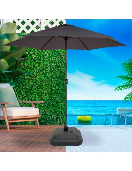 Pied en plastique pour parasol 12 kg