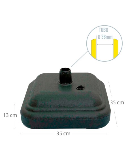 Pied en plastique pour parasol 12 kg