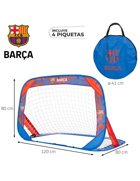 But pop-up 4 en 1 du Barça avec 4 piquets