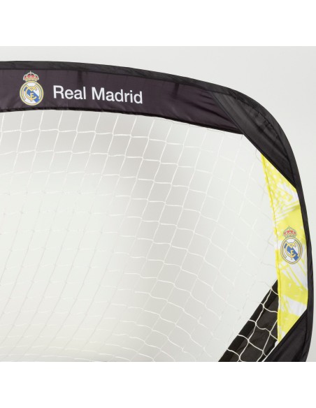 Real Madrid Lot de 2 buts 120x80x80 cm avec 4 piquets