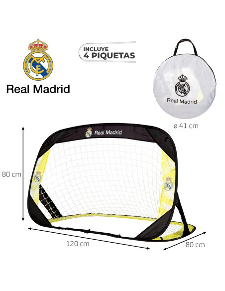 But pop-up 4 en 1 du Real Madrid avec 4 piquets
