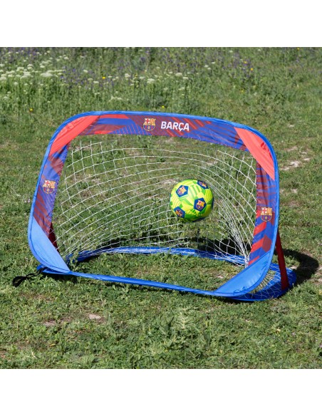 Lot de 2 buts Barça 120x80x80 cm avec 4 piquets