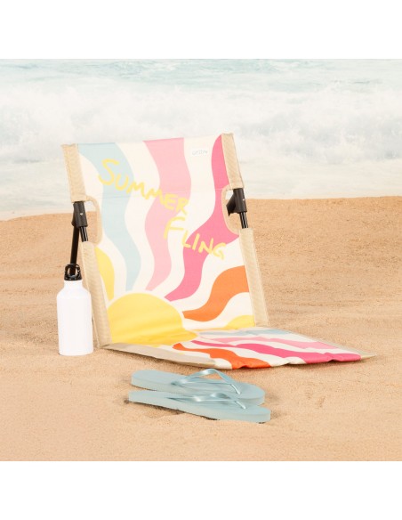 Tapis de plage pliable et inclinable Summer Fling 40x40x40 cm