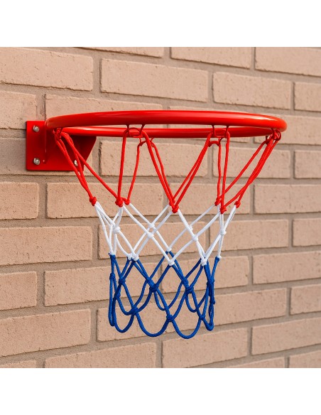 Panier de basket mural de 32 cm avec ballon et pompe
