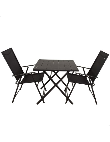Ensemble table et 2 chaises de jardin pliantes