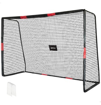 But de football 300x120x200 cm avec protection et piquets