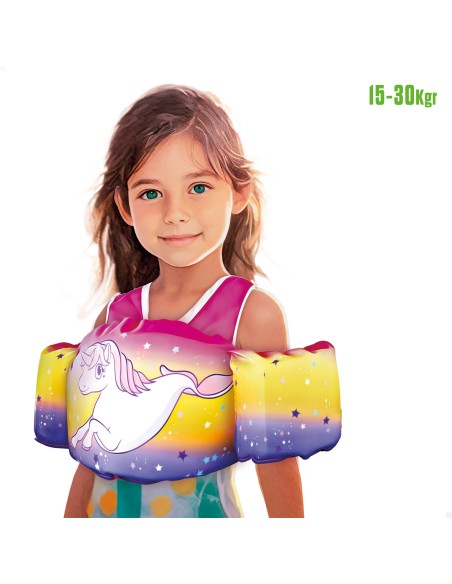 Gilet de sauvetage enfant Licorne, réglable, 15-30 kg