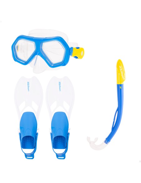 Ensemble de lunettes de plongée pour enfants avec tuba et palmes T.32-37