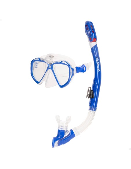 Ensemble lunettes de plongée et tuba pour adultes avec support pour caméra