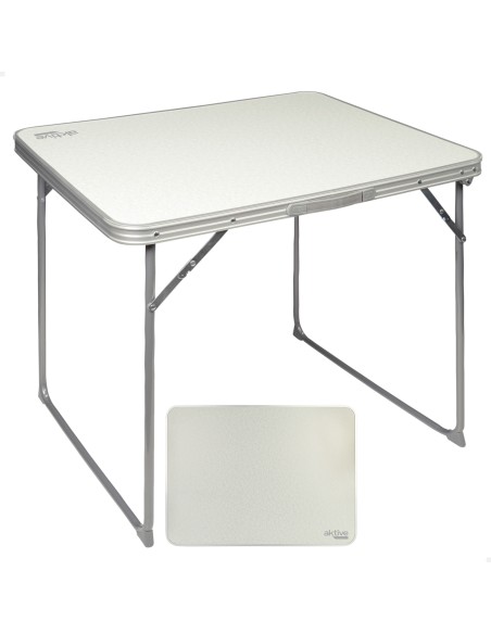 Table pliante de camping blanche
