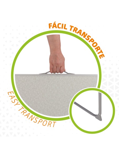 Table pliante de camping blanche