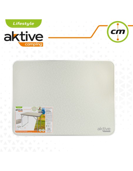 Table pliante de camping blanche