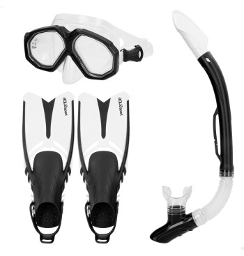 Ensemble lunettes de plongée adulte avec tuba et palmes...