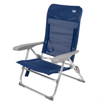 Chaise de plage pliante multipositions fine 47x56x89 cm...