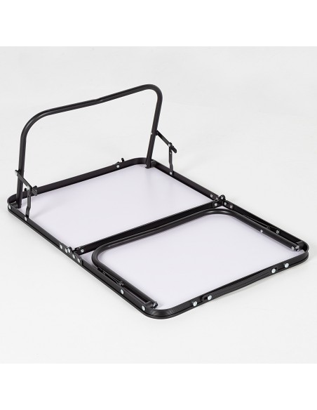 Table de camping pliante en bambou avec poignées