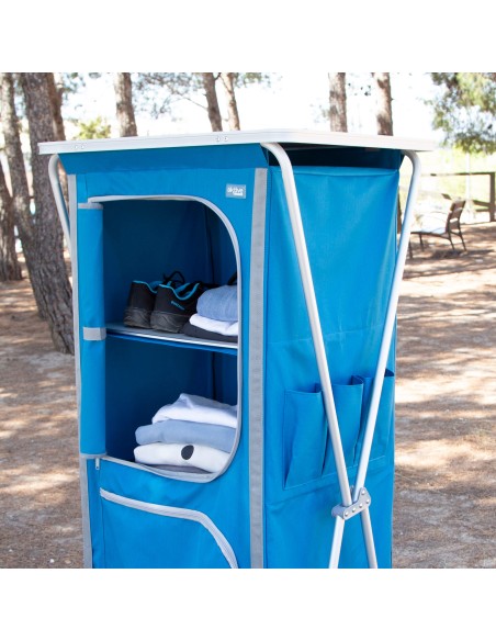 Armoire de camping pliante en tissu à 4 niveaux