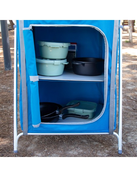 Armoire de camping pliante en tissu à 4 niveaux