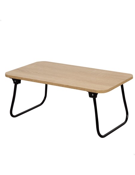 Max Home Petite table pliante polyvalente en bois et acier 53 x 30 x 22 cm