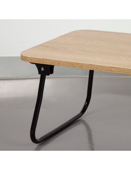 Max Home Petite table pliante polyvalente en bois et acier 53 x 30 x 22 cm