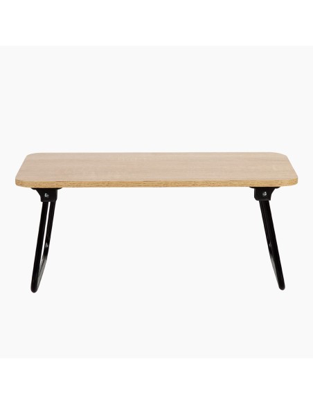 Max Home Petite table pliante polyvalente en bois et acier 53 x 30 x 22 cm