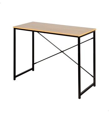 Max Home : bureau en bois et acier 100 x 40 x 70 cm
