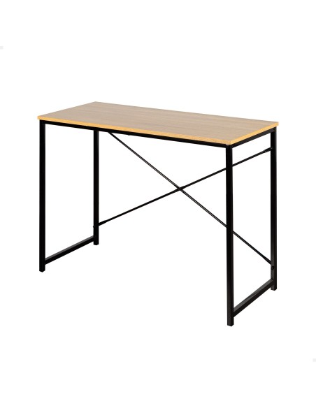 Max Home : bureau en bois et acier 100 x 40 x 70 cm