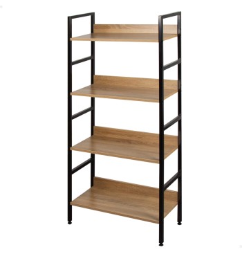 Max Home Étagère en bois et acier, 4 tablettes, 60 x 28 x...
