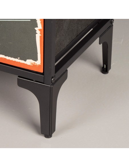 Max Home : Commode vintage à 11 tiroirs en tissu, style rétro, 103 x 30 x 98 cm