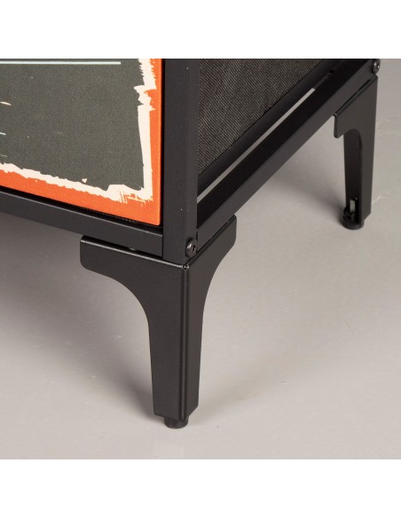 Max Home : Commode vintage à 8 tiroirs en tissu, style rétro, 103 x 30 x 77 cm