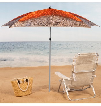 Parapluie de plage à 5 baleines 180 cm étoile de mer 2
