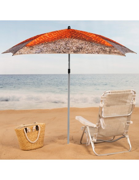 Parapluie de plage à 5 baleines 180 cm étoile de mer