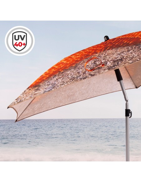 Parapluie de plage à 5 baleines 180 cm étoile de mer