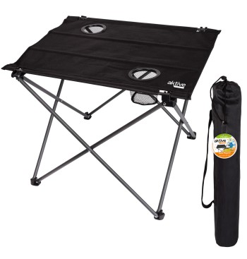 Table pliante en textile pour le camping