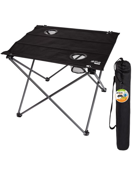 Table pliante en textile pour le camping