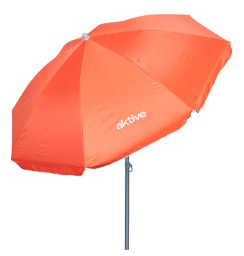 Parapluie de plage 8 tiges 180 cm corail