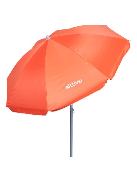 Parapluie de plage 8 tiges 180 cm corail