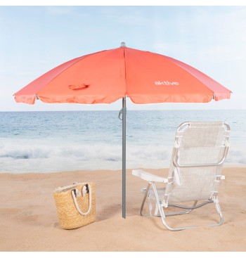Parapluie de plage 8 tiges 180 cm corail 2