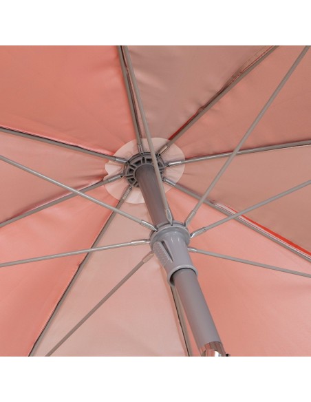 Parapluie de plage 8 tiges 180 cm corail