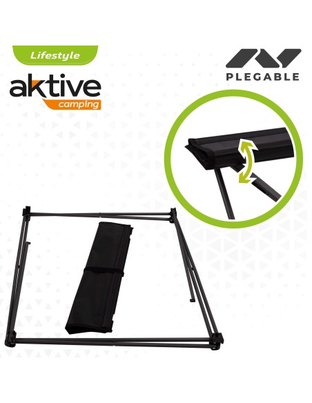 Table pliante en textile pour le camping