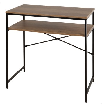 Max Home : bureau compact en bois et acier, 77 x 40 x 75 cm
