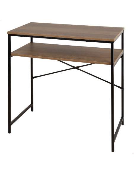 Max Home : bureau compact en bois et acier, 77 x 40 x 75 cm