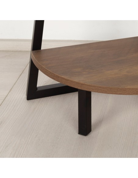 Max Home Étagère fixe en bois en forme d'escalier d'angle, 4 tablettes, 30 x 30 x 135 cm