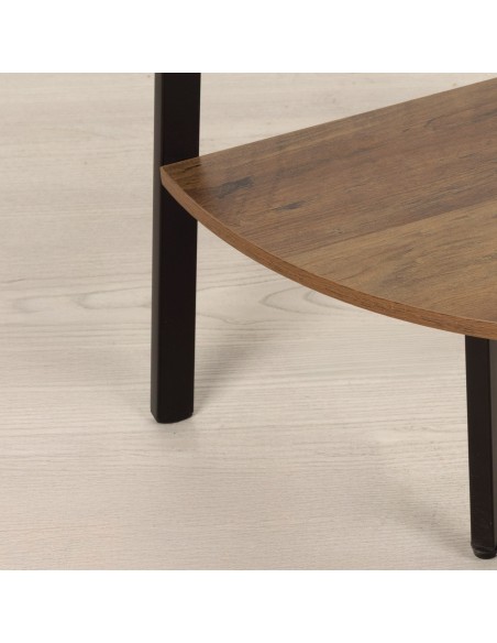 Max Home Étagère fixe en bois en forme d'escalier d'angle, 5 tablettes, 35 x 35 x 160 cm
