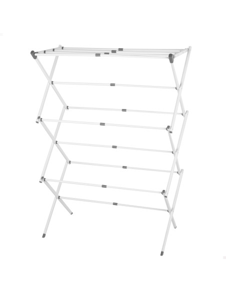 Étendoir à linge pliable Max Home, 3 hauteurs, 40-75 x 37 x 104 cm avec barres extensibles