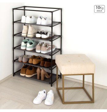 Max Home : armoire à chaussures en tissu, 5 étagères, 60... 2