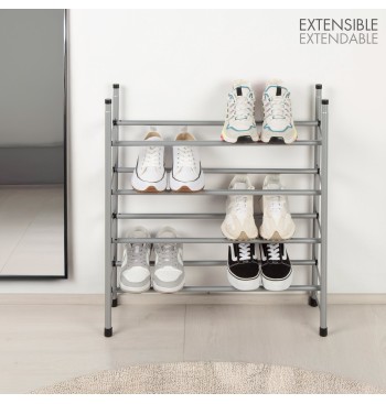 Max Home Étagère à chaussures métallique à 4 niveaux... 2